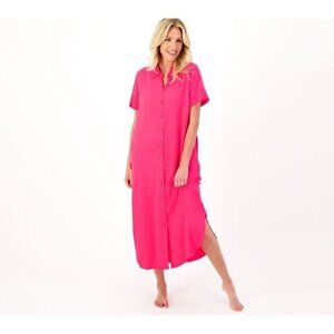 AmberNoon II by Dr. Erum Ilyas Women's Dress Sz XL UPF 30 Shirt Pink